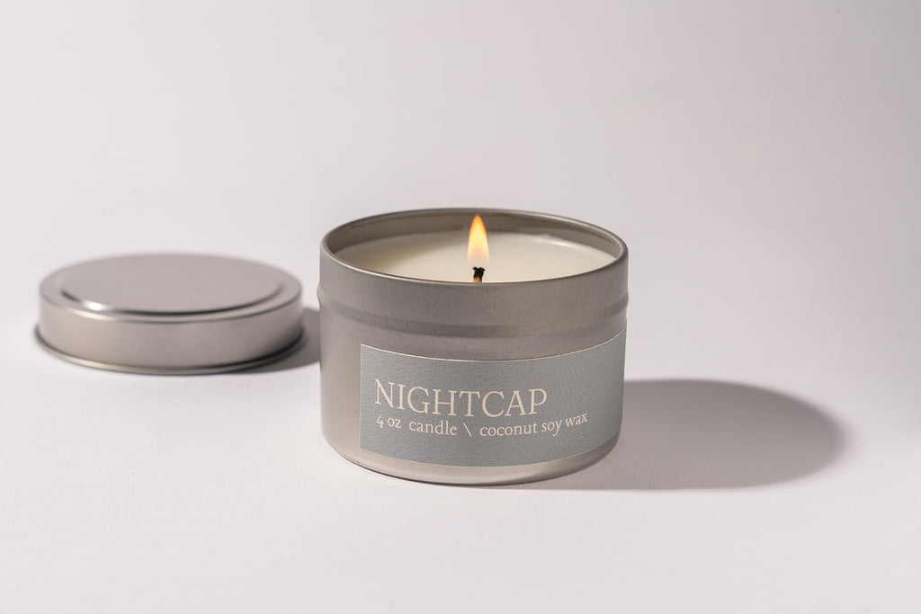 Nightcap 4oz mini candle by Nose Dive