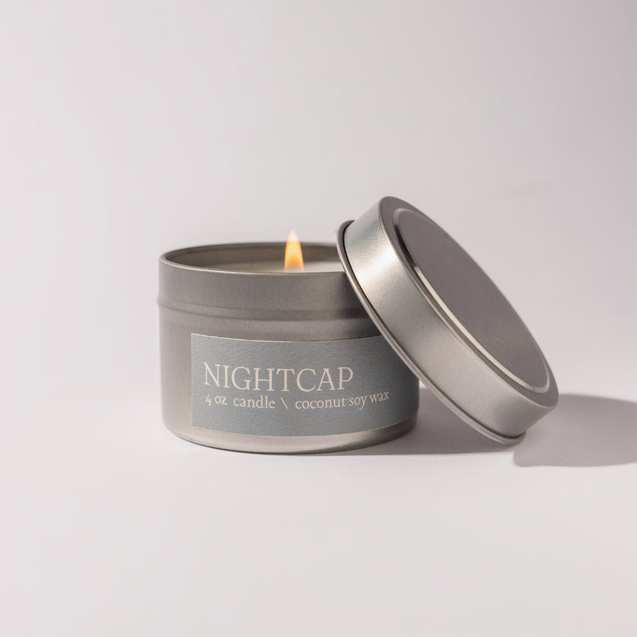 Nightcap 4oz mini candle by Nose Dive